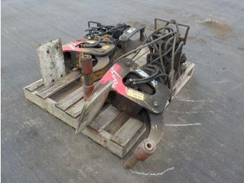 Grappin pour Mini pelle Pallet of Hydraulic Rotating Kerb Stone Grab 50mm Pin to suit 6-8 Ton Excavator (2 of): photos 1
