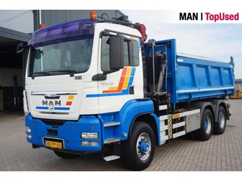 Camion benne MAN TGS 26.400 6X6H BL / Kipper + Kraan