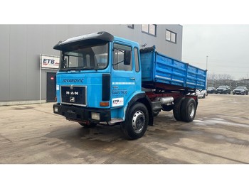 Camion benne MAN 19.281 (STEEL SUSP./ 6 CYLINDER / MANUAL PUMP / PERFECT CONDITION): photos 1