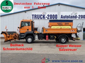 Camion benne, Camion grue MAN TGS 18.320 4x4 Winterdienst Schild+Streuer 1.Hd: photos 1