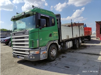 Camion plateau pour transport de matériaux granulaires SCANIA R124: photos 1