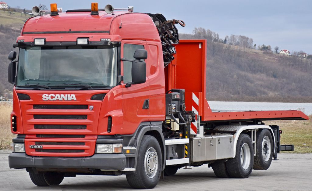 Camion grue, Camion ampliroll Scania G 400 * Abschleppwagen 6,40m* KRAN + FUNK * TOP: photos 4