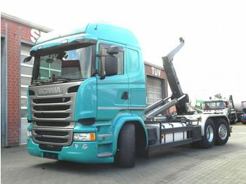 Camion ampliroll Scania R 410 6x2 Abrollkipper Meiller, Lift/Lenk: photos 1