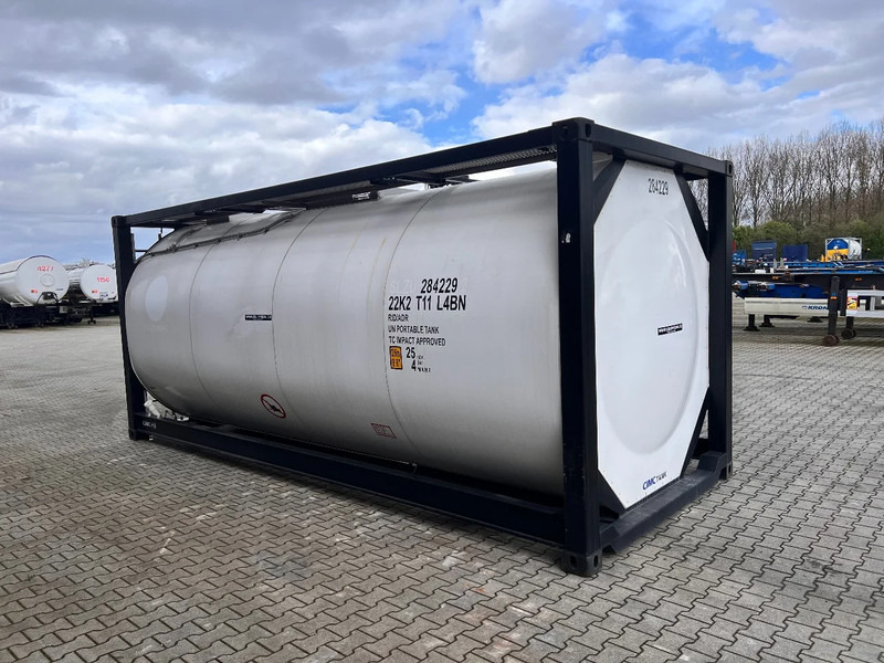 Cuve de stockage neuf CIMC tankcontainers TOP: ONE WAY/NEW 20FT ISO tankcontainer, 25.000L/1-comp., L4BN, UN Portable, T11, steam heating, bottom discharge, more availabl: photos 13