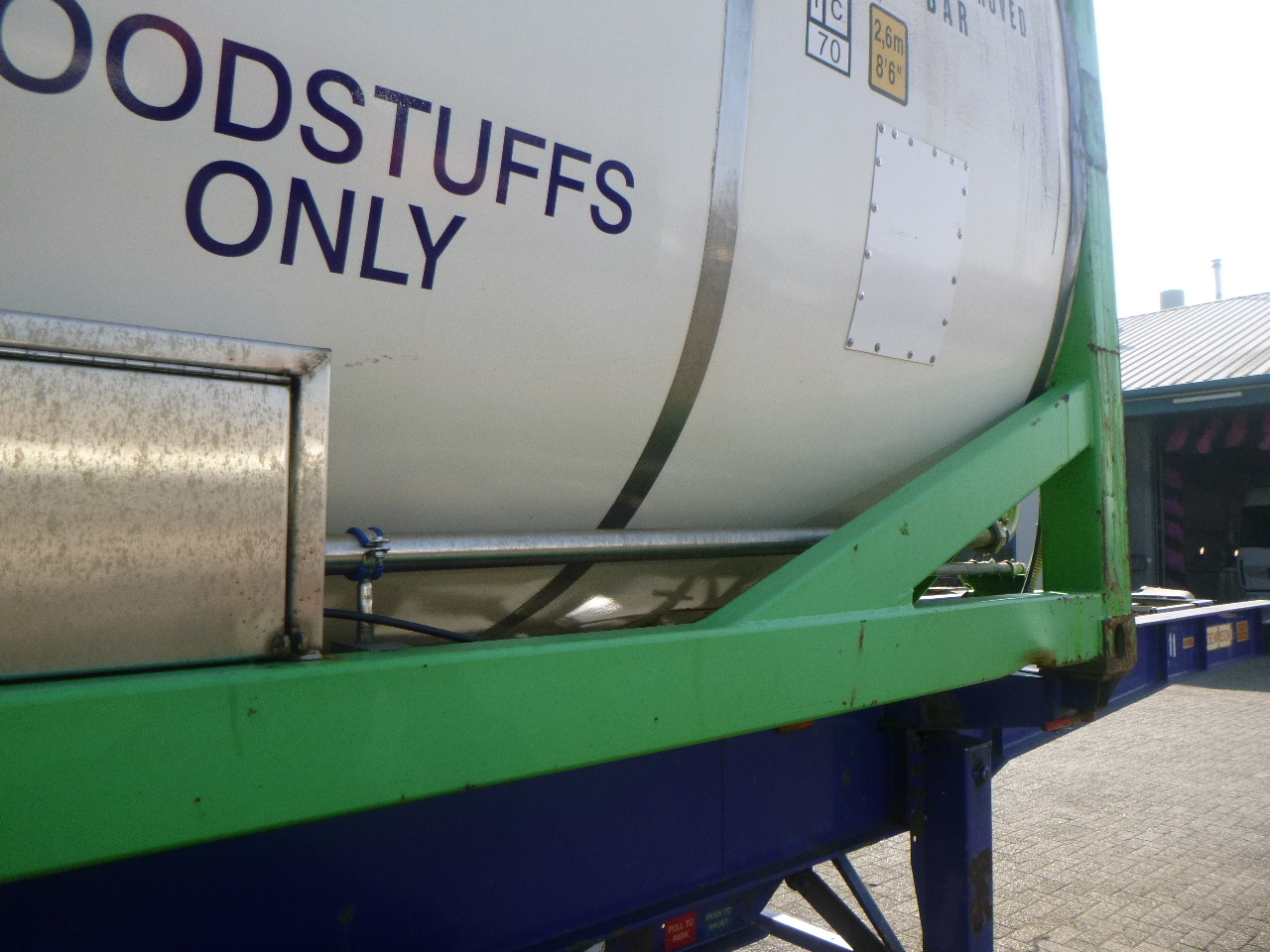 Conteneur citerne, Semi-remorque Danteco Food tank container inox 20 ft / 25 m3 / 1 comp: photos 9