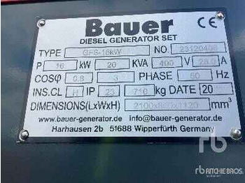 Groupe électrogène BAUER GENERATOREN 20 kVA: photos 5