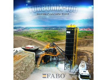 FABO TURBOMIX-100 Mobile Concrete Batching Plant - Centrale à béton