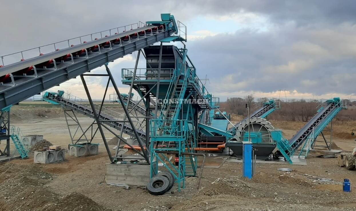 Crible neuf Constmach 250 TPH Stationary Aggregate and Sand Washing Plant: photos 14