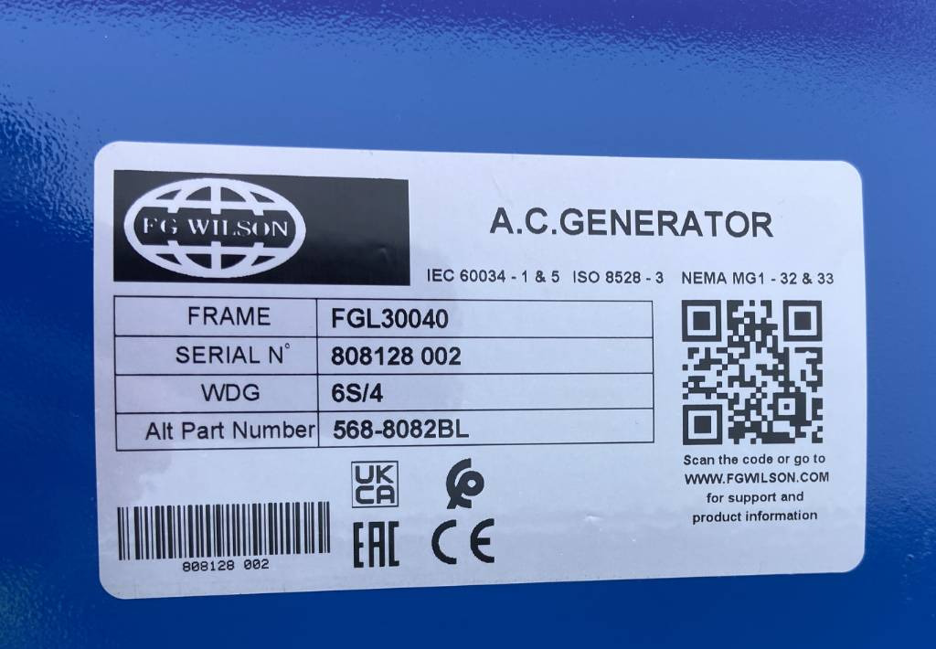 Groupe électrogène FG Wilson P110-3 - 110 kVA Open Genset - DPX-16008-O: photos 14