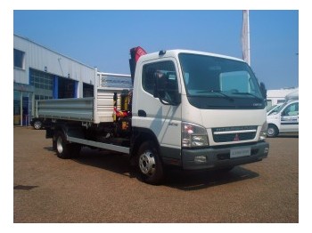 Mitsubishi Fuso Canter 6C18 (3-zijdige kipper + kraan) - Grue mobile