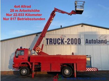 Camion avec nacelle MAN 18.280 4x4 25m Höhe Montage-Dach-Solar Reinigung: photos 1