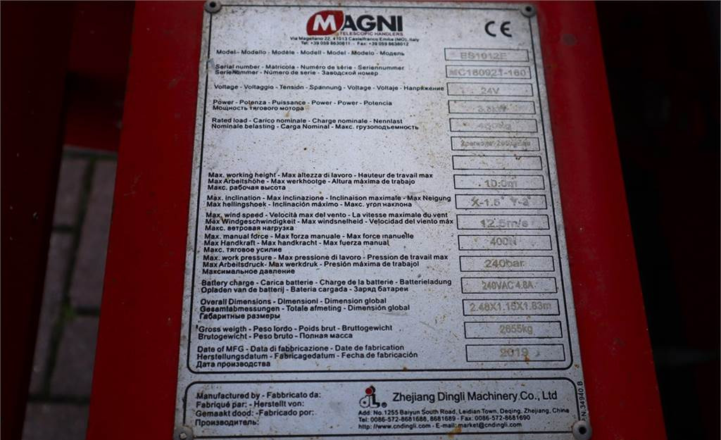 Nacelle ciseaux Magni ES1012E Valid inspection, *Guarantee! Electric, 10: photos 16