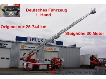 Camion avec nacelle Mercedes-Benz 1422 NG Ziegler Feuerwehr Leiter 30m Rettungkorb: photos 1