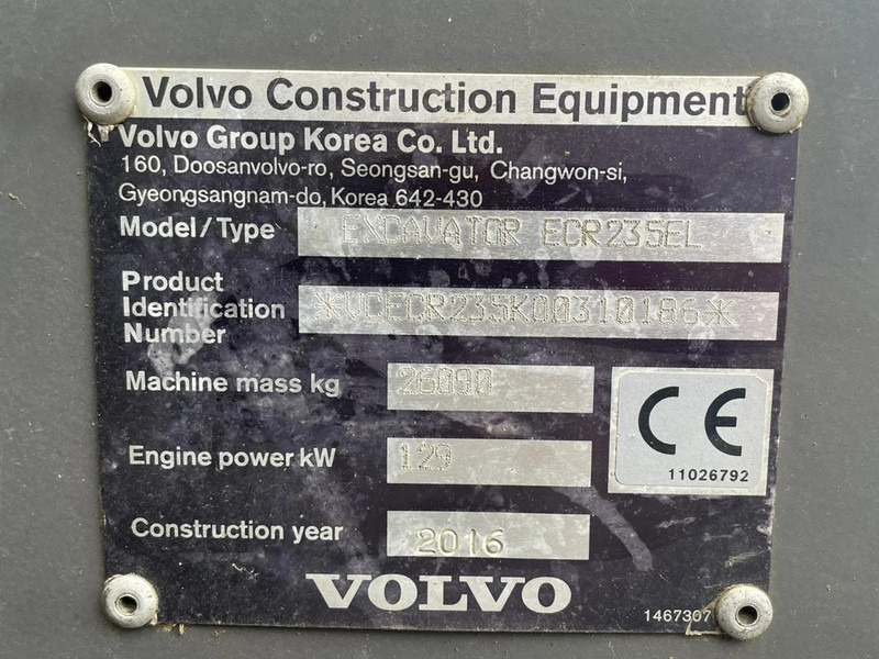 Pelle sur chenille Volvo ECR 235 EL | ROTOTILT | BUCKET | AIRCO: photos 21
