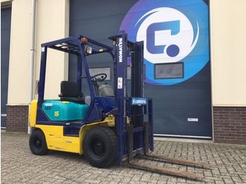 Chariot élévateur frontal à 4 roues Komatsu FG1.5T 16 Heftruck - Stapler - Forklift Benzine/Petrol 1,5 Ton's