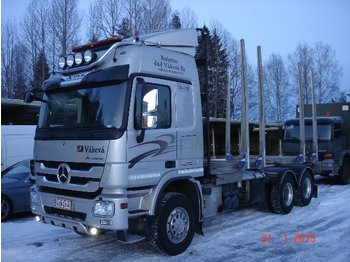 Mercedes-Benz Actros 2660L 6x4 - Remorque forestière