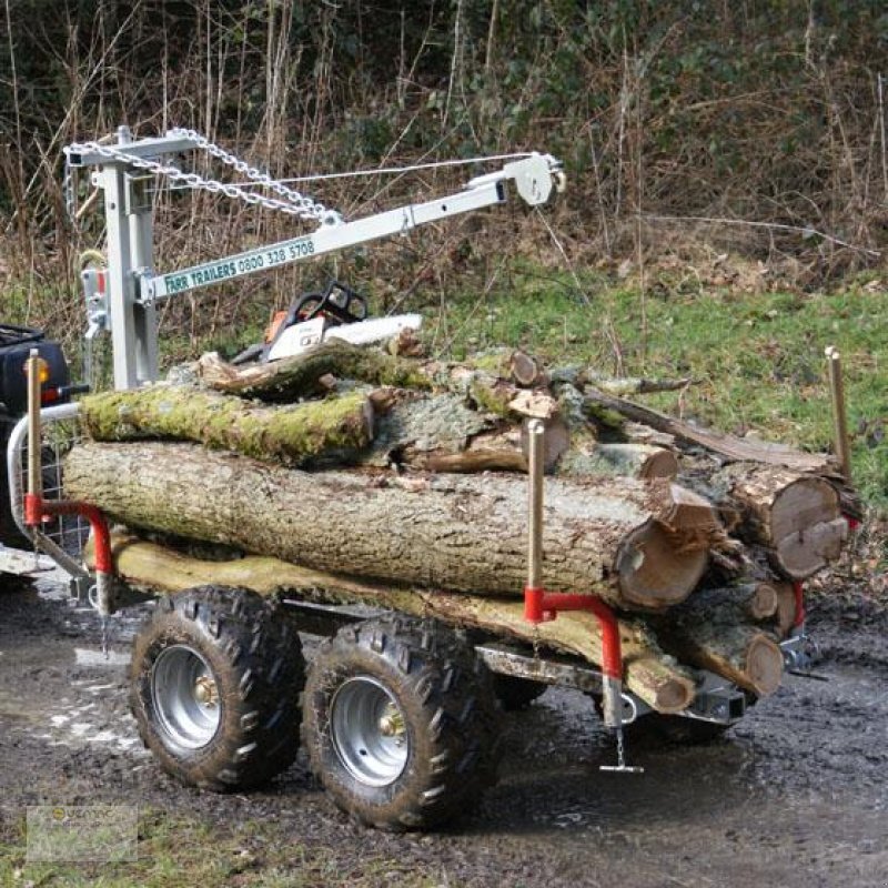 Remorque forestière neuf Vemac ATV Quad 2ton Rückewagen Holzrückewagen Forst Kran Traktor: photos 2