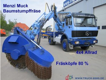 Municipal/ matériel spécial Mercedes-Benz 1831 4x4 Menzi Muck Baumstumpf- Wurzelfräse