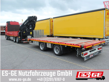 ES-GE Tandemanhänger - Containerverr.  - Remorque plateau