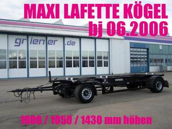 Kögel AWE 18 LAFETTE MAXI 1000 / 1430 mm höhe - Remorque porte-conteneur/ Caisse mobile