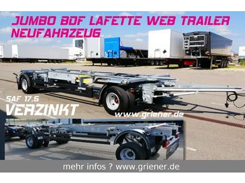 Web-Trailer WFZ/W 18 / JUMBO LAFETTE BDF 7,15/7,45 /17,5 SAF  - Remorque porte-conteneur/ Caisse mobile