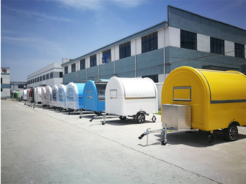 YOWON small fiberglass food vending trailer hot dog cart for Europe - Remorque magasin: photos 3