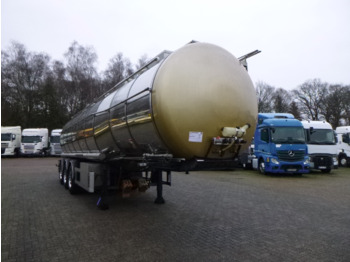 Semi-remorque citerne pour transport de produits chimiques Dijkstra Chemical tank inox L4BH 37.5 m3 / 1 comp: photos 2