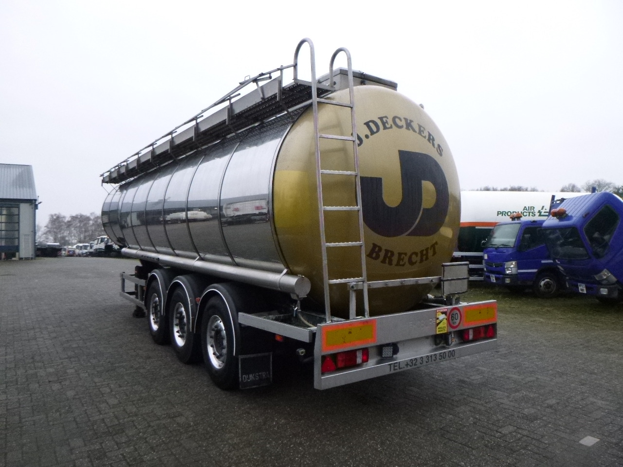 Semi-remorque citerne pour transport de produits chimiques Dijkstra Chemical tank inox L4BH 37.5 m3 / 1 comp: photos 3