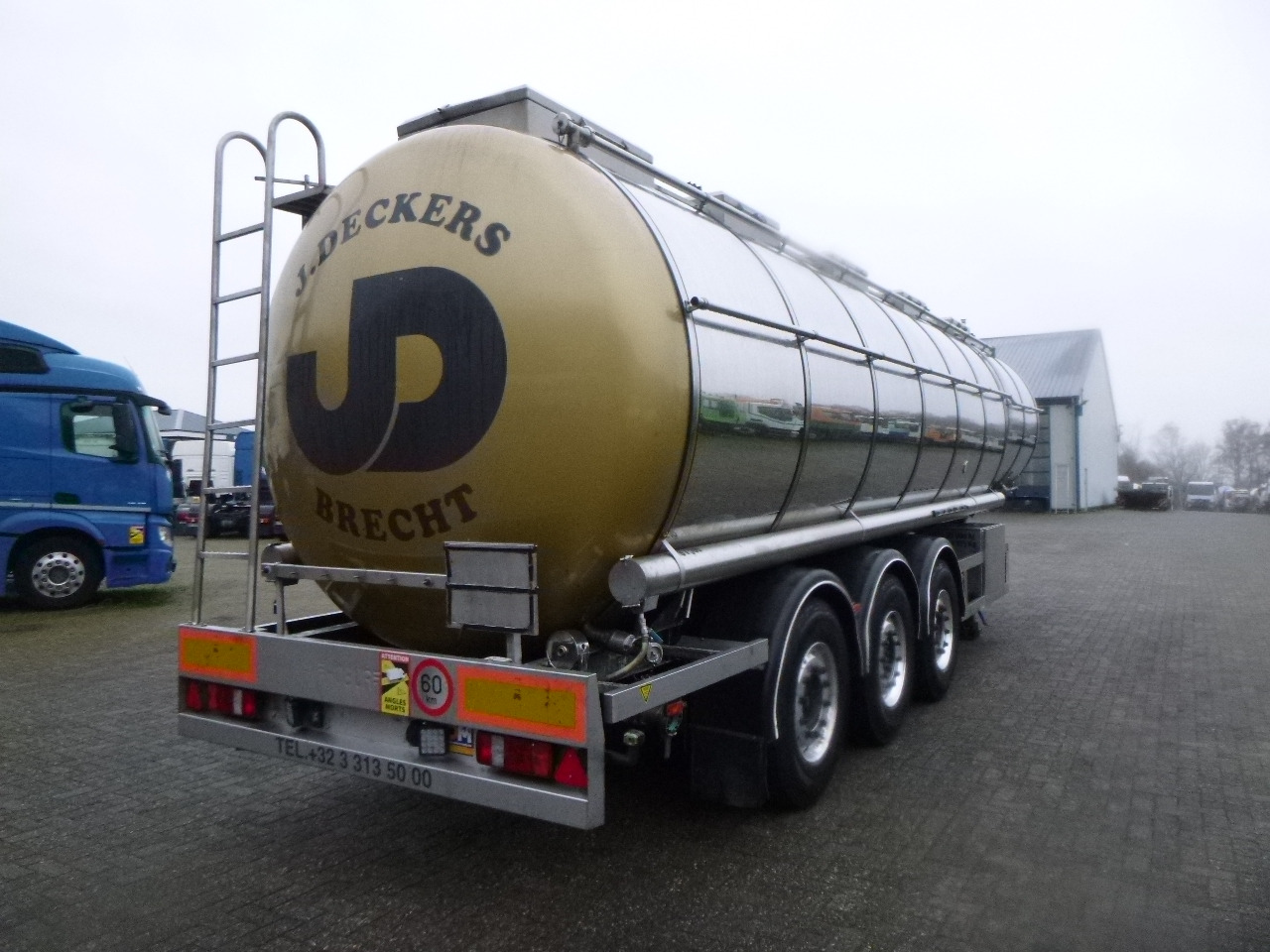Semi-remorque citerne pour transport de produits chimiques Dijkstra Chemical tank inox L4BH 37.5 m3 / 1 comp: photos 4