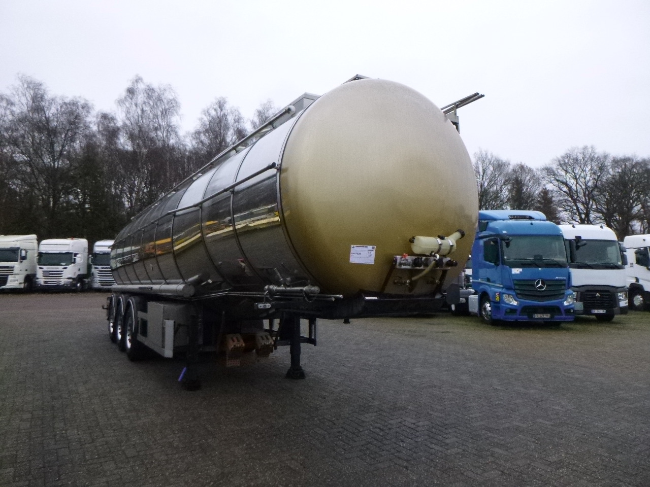 Semi-remorque citerne pour transport de produits chimiques Dijkstra Chemical tank inox L4BH 37.5 m3 / 1 comp: photos 2