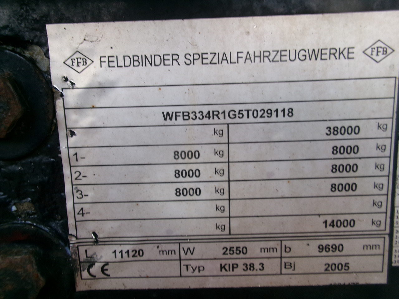 Feldbinder Powder tank alu 38 m3 (tipping) - crédit-bail Feldbinder Powder tank alu 38 m3 (tipping): photos 29