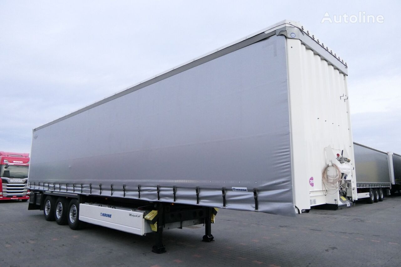 Semi-remorque rideaux coulissants Krone CURTAINSIDER / STANDARD / LIFTED AXLE / PALLET BOX / 2018 YEAR /: photos 9