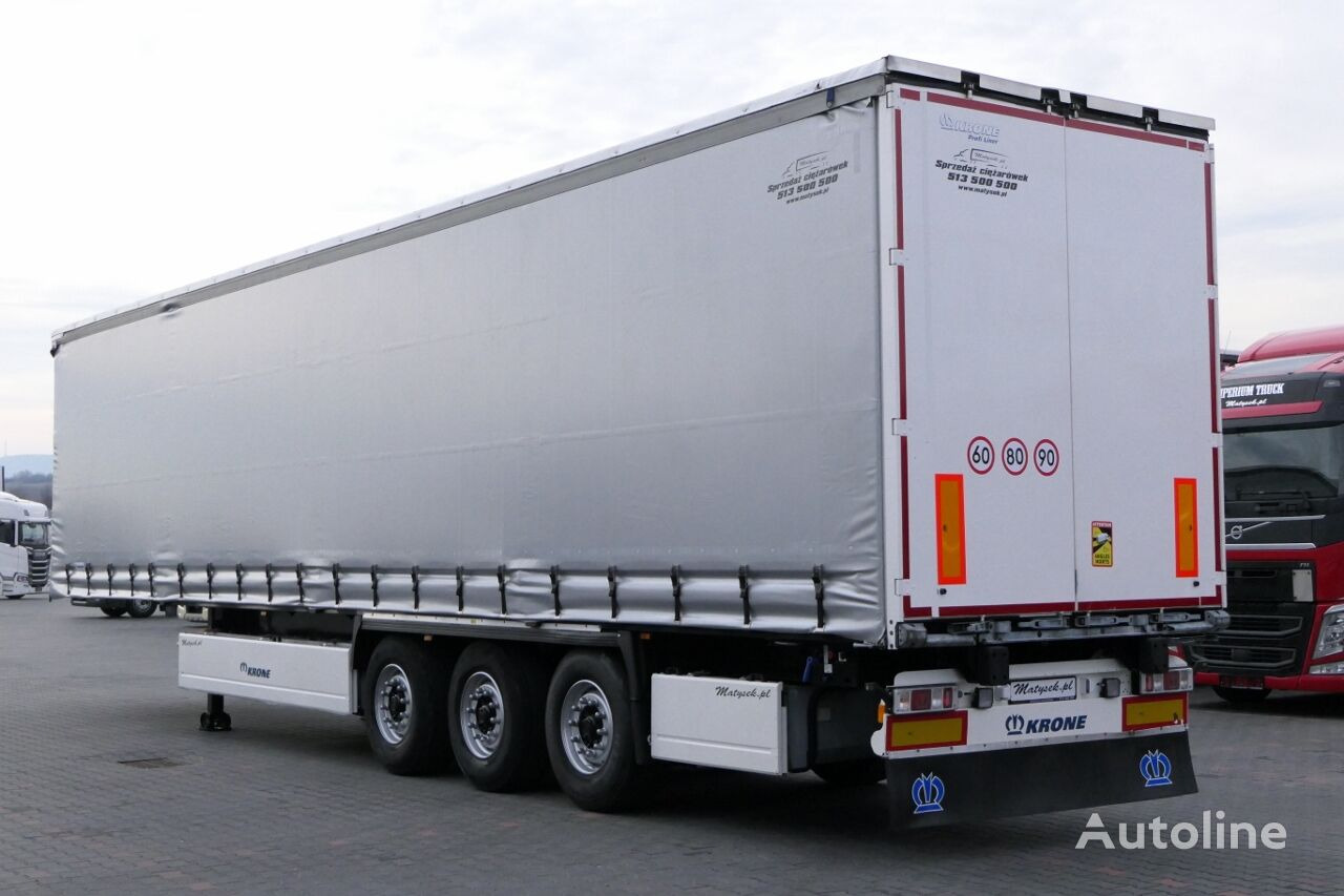 Semi-remorque rideaux coulissants Krone CURTAINSIDER / STANDARD / LIFTED AXLE / PALLET BOX / 2018 YEAR /: photos 5
