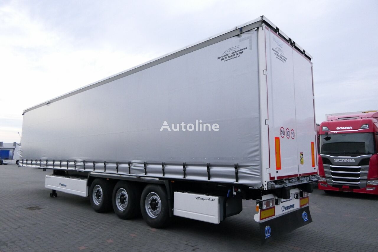 Semi-remorque rideaux coulissants Krone CURTAINSIDER / STANDARD / LIFTED AXLE / PALLET BOX / 2018 YEAR /: photos 4