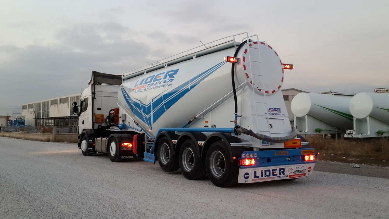 Semi-remorque citerne pour transport de ciment neuf LIDER 2024 MODEL NEW CEMENT TANKER: photos 14