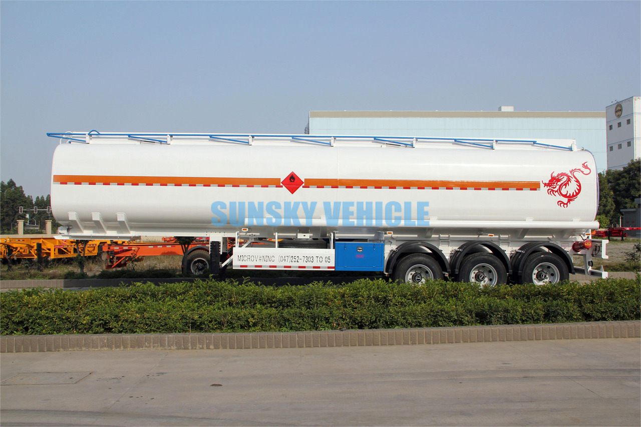 Semi-remorque citerne pour transport de carburant neuf SUNSKY 3 Axle Fuel Tanker Trailer: photos 15