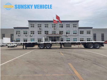 Semi-remorque plateau pour transport de containers neuf SUNSKY superlink trailer for sale: photos 2