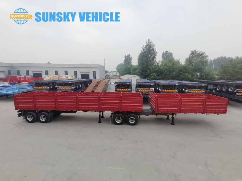 Semi-remorque plateau pour transport de containers neuf SUNSKY superlink trailer for sale: photos 5