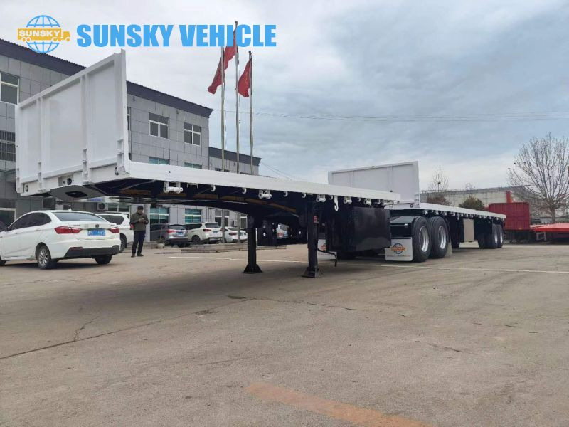 Semi-remorque plateau pour transport de containers neuf SUNSKY superlink trailer for sale: photos 3