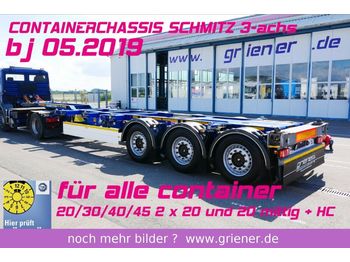 Semi-remorque porte-conteneur/ Caisse mobile Schmitz Cargobull SCF 24 G 45 EURO 20/30/40/45 2 x 20 fuss LIFT: photos 1