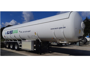 Semi-remorque citerne Van Hool Gas trailer 55184 liters (27.5 ton) 3 assen Gas, LPG, GPL, GAZ, Propane, Butane ID 3.130. Tankcode P25BN without counter