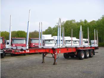 Dennison 3-axle wood trailer 13.6 m - Semi-remorque plateau