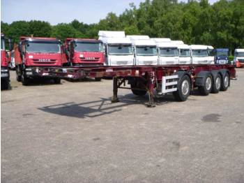 Dennison 3+1 axle 2 x 20 ft combi trailer - Semi-remorque porte-conteneur/ Caisse mobile