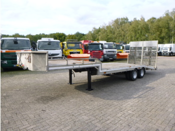 Veldhuizen Semi-lowbed trailer (light commercial) P37-2 + ramps + winch - Semi-remorque surbaissé