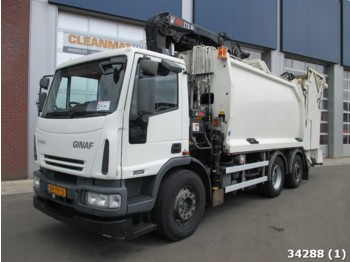 Ginaf C 3127 Hiab 21 ton/meter Kran - Benne à ordures ménagères