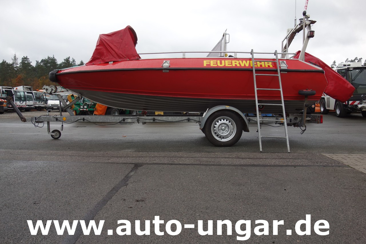 Camion de pompier Buster Boot Fiskas RTB Alu Feuerwehrboot Mehrzweckboot Buster L Fiskars 50PS mit Anhänger: photos 19
