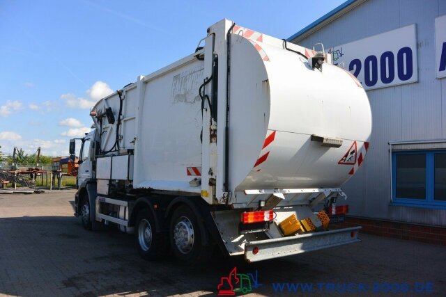 Benne à ordures ménagères pour transport de déchets Mercedes-Benz Axor 2529 Faun Überkopf Frontlader 25 m³ 1.Hand: photos 13