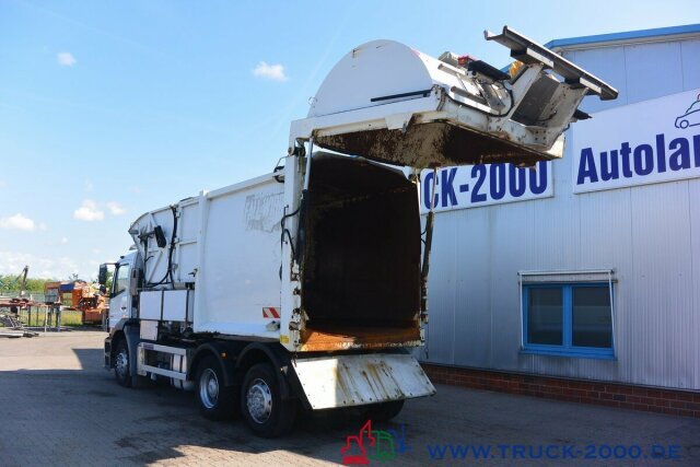 Benne à ordures ménagères pour transport de déchets Mercedes-Benz Axor 2529 Faun Überkopf Frontlader 25 m³ 1.Hand: photos 2