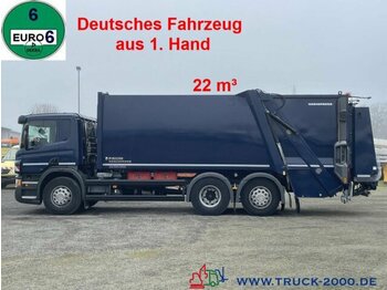 Benne à ordures ménagères pour transport de déchets Scania P320 6x2 Faun Variopress 22m³+Zoeller Schüttung: photos 1