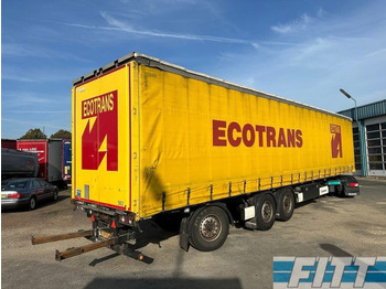 Krone 3 assige gestuurde schuifzeilen, schuifdak, aansluiting meeneemheftruck - Semi-remorque rideaux coulissants: photos 1